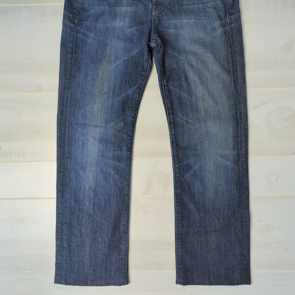 7 for All‎ Man Kind Men's Blue Cotton Blend Straight Leg Standard Denim Jeans 30 - Picture 4 of 10